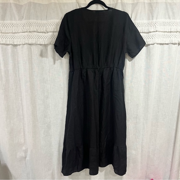 SHEIN Black Tiered Midi Dress - Picture 5 of 6